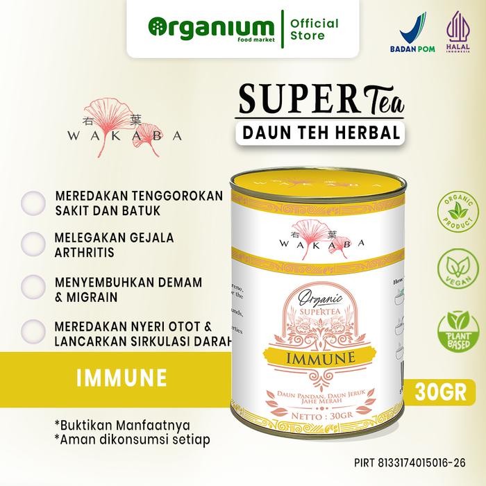 

Supertea Immune WAKABA Teh Herbal untuk demam dan melancarkan sirkulasi darah - 30g