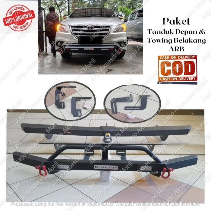 Paket Lengkap Tanduk Depan + Towing Belakang Arb Innova 2004-2015 Best Seller