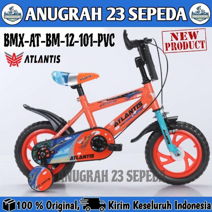 Sepeda Bmx Anak Laki Atlantis 101 Ukuran 12 Inch Ban Eva Tameng