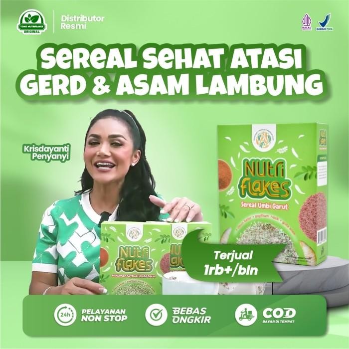 

(Allthebest) Nutriflakes Sereal Umbi Garut Atasi Permasalahan Lambung