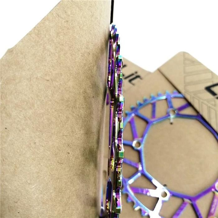 Best seller Chainring sepeda Lipat Litepro Hollow 48-58T BCD 130 Rainbow / Bunglon Terlaris