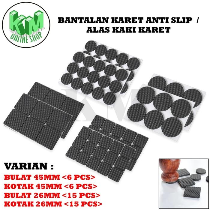 Karet Alas Kaki Meja Kursi Funiture Anti Slip / Bantalan Karet Anti Slip Licin Meja Kursi *