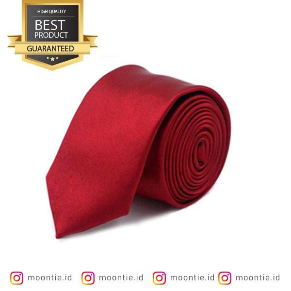 Dasi Polos Merah Cabe Pria Dasi Reserse Dasi Reskrim *
