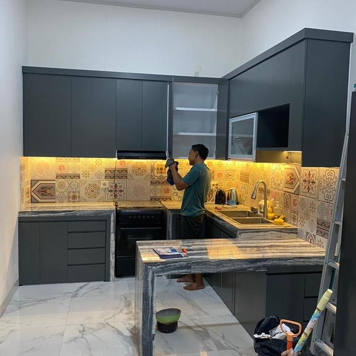 kitchen set aluminium dapur *
