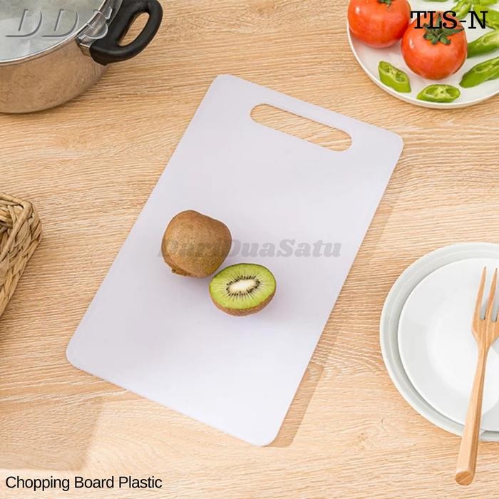 Talenan Plastik Tebal Chopping Board White Ketebalan 6, 8, 10 mm *