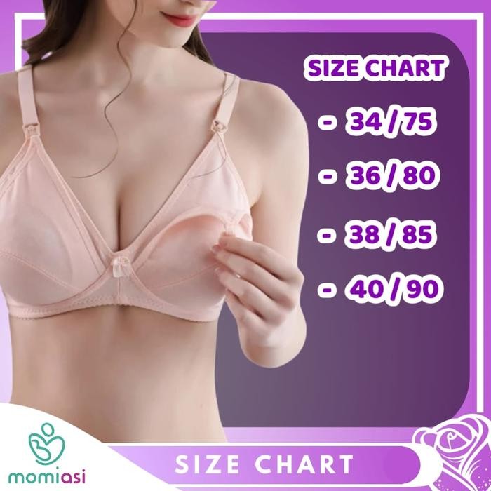 Bra BH Wanita Menyusui Ibu Busui Jumbo Tanpa Busa Kawat Nursing Bra *