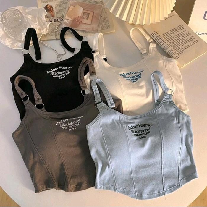 Paket Murah (Paket Usaha) 4Pcs Tanktop Atasan Wanita Gaya Style Korea Cantik Murah Tanktop Komisol
