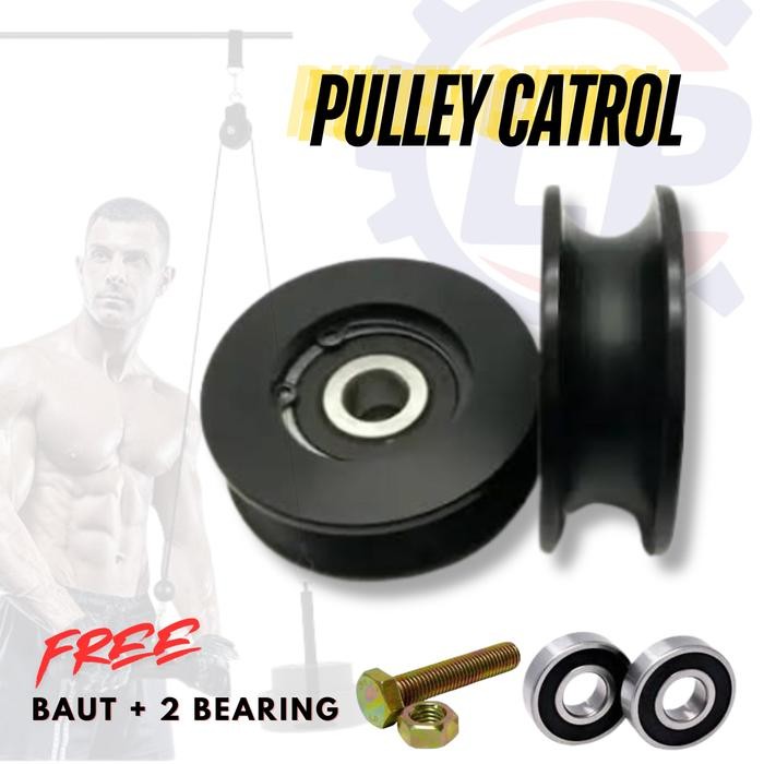 Roda Pulley Katrol Pulley Cable Home Gym Kabel Pelengkap Pull Down *