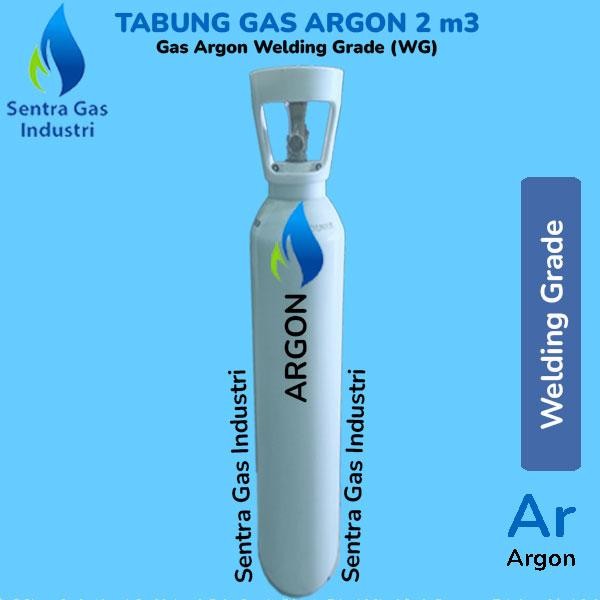Tabung Gas Argon Wg Ukuran 2 M3 - Las Argon Termurah