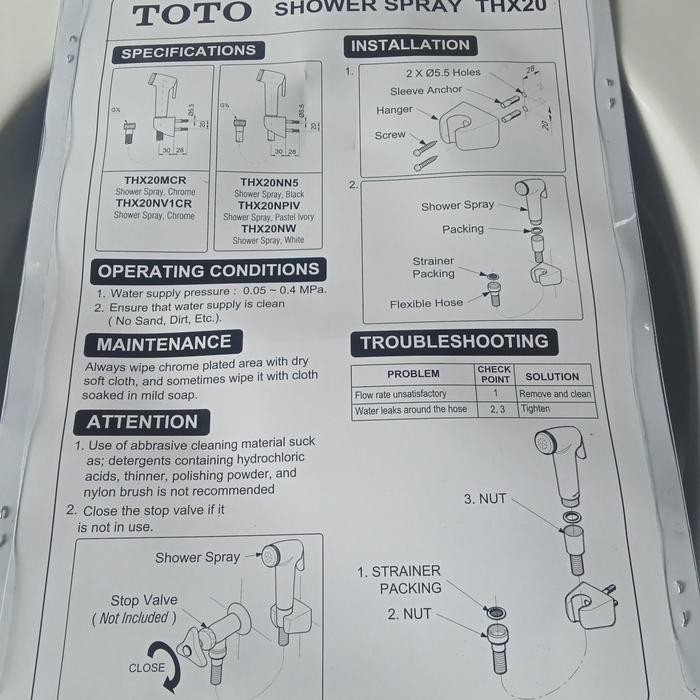 Terbagus Jet Shower Closet Duduk Toto Shower Bidet Sower Cebok