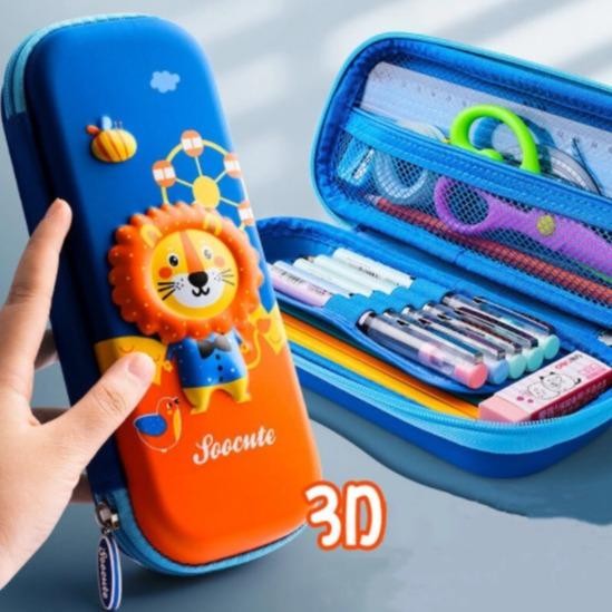 

Deli Stationary - Tempat Kotak Pensil Anak Karakter Astronot Unicorn 3D Waterproof Bcs02