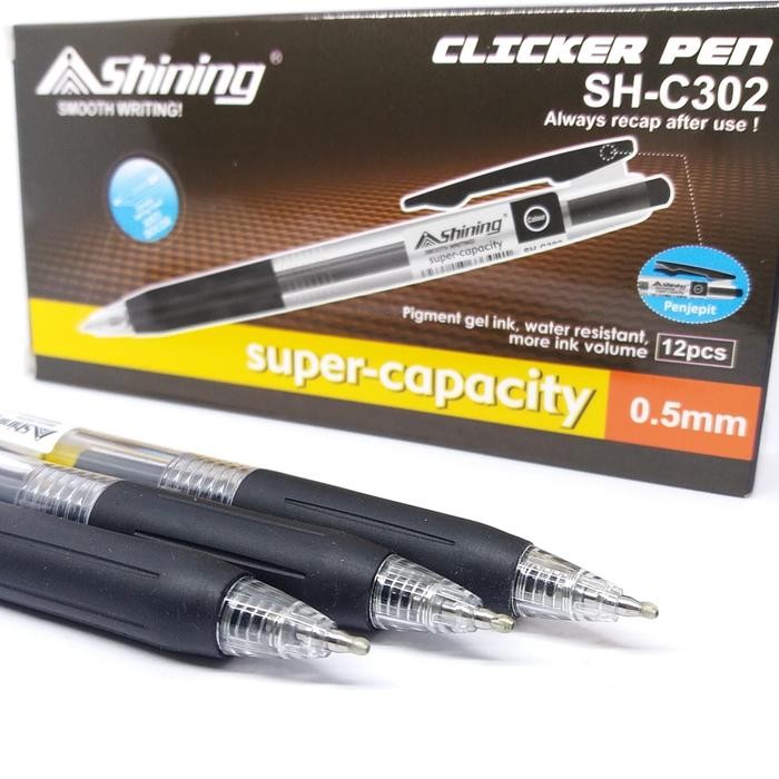 

Deli Stationary - Shining Clicker Gel Ink Pen Shc-302 (12Pcs)