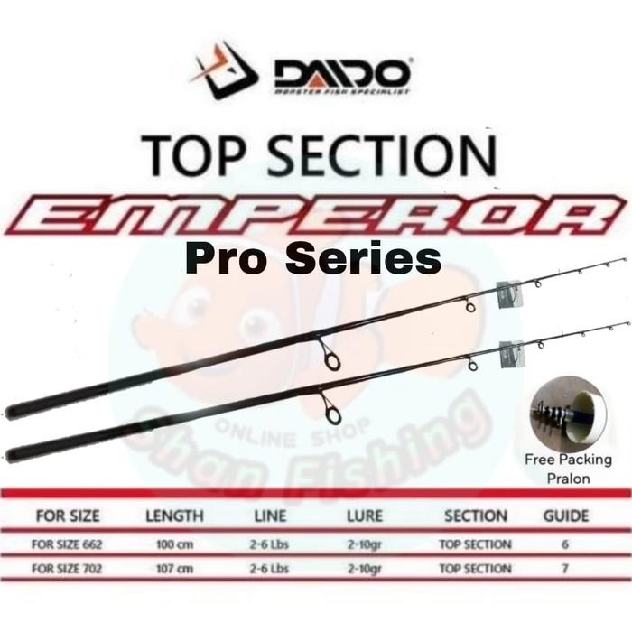 Ujung joran / Top Section Daido Emperor Pro Series (Original Part)
