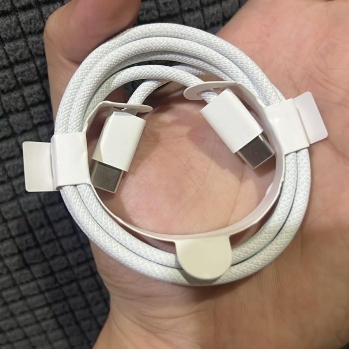 HRG DISKON Kabel charger iphone original type c 15 pro max ibox ori copotan nylon kabel c to c
