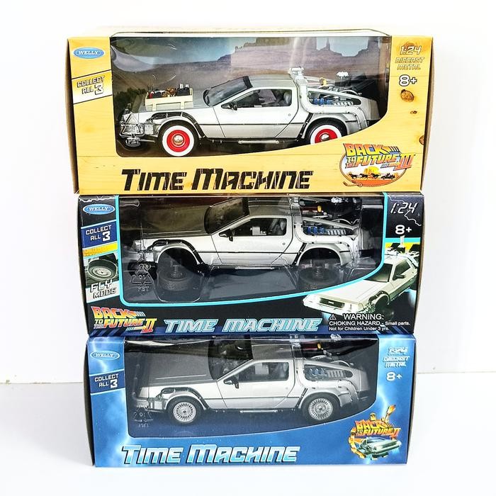 Diecast Welly 1:24 Delorean Time Machine - Back To The Future