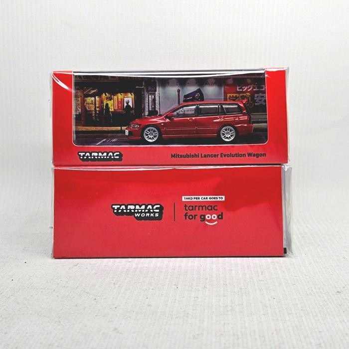 Tarmac Work 1/64 Mitsubishi Lancer Evolution Wagon Red