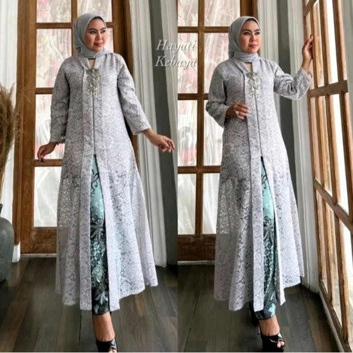 Kebaya hayati//Kebaya floy panjang//Kebaya pesta //kebaya modern