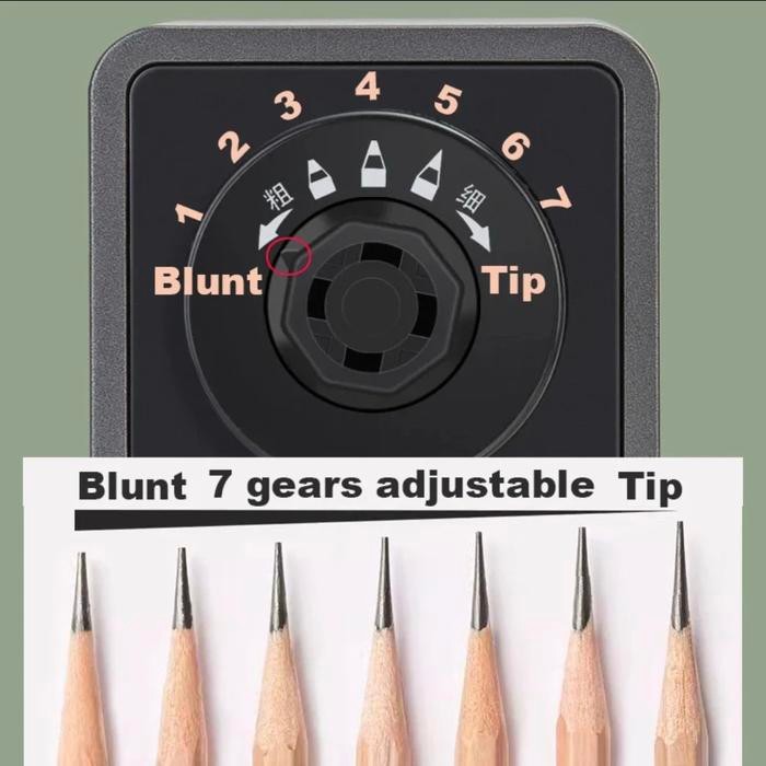 

Deli Adjustable Art Sharpener Serutan Retro Speaker Style