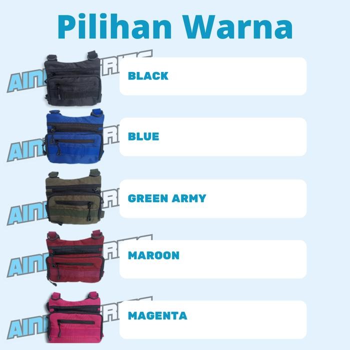 Tas Dada Tactical Anak Chest Bag Polisi Cilik Tni Army Rompi Anak