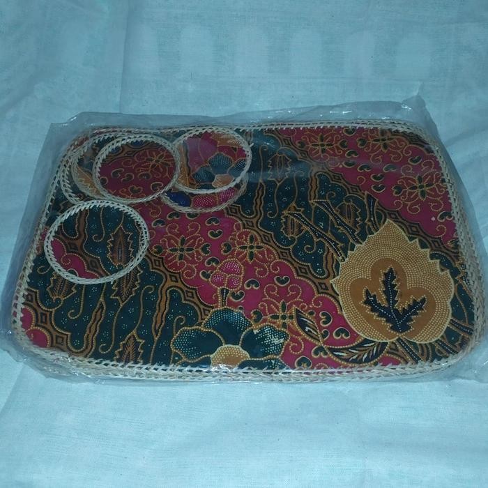 Placemat Batik/ Tatakan Gelas Dan Piring/ Dinner Set Batik