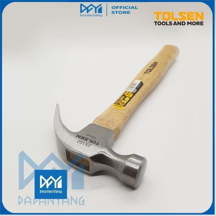 Terbaru Claw Hammer Tolsen 25150 16 Oz 450 G Palu Martil Cakar Palu Kambing