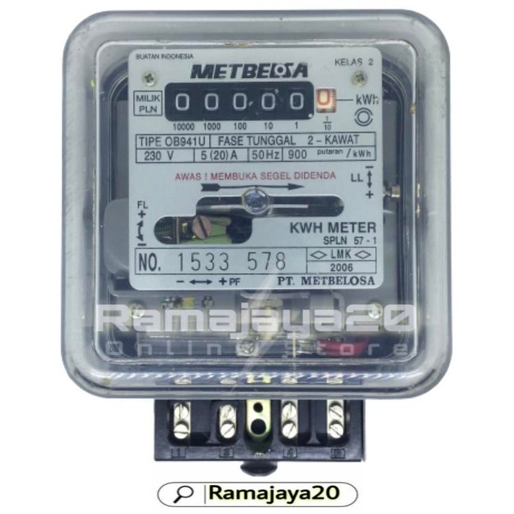 kwh meter / meteran listrik metbelosa / fuji dharma