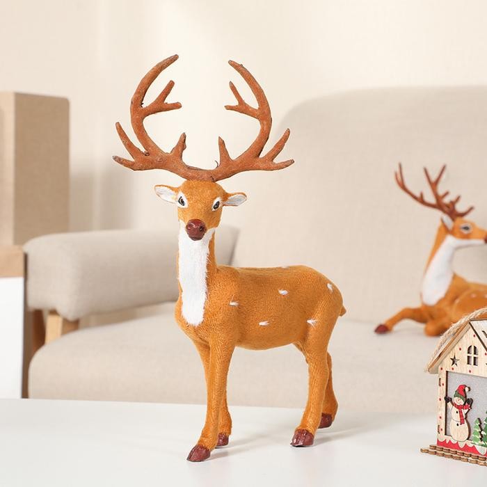 Rusa Tanduk Pajangan Raindeer Patung Rudolf Rusa Kutub Natal Murah Best Quality Asli 100% Original