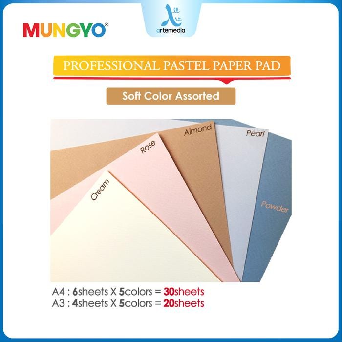 

Mungyo Pastel Paper Pad Set Kertas Drawing Coloring