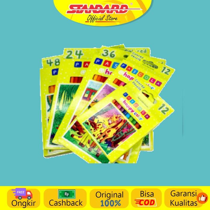 

Standard - Pascola Happy Color Pencil 24 / Set ( Pensil Warna / Pewarna / Coloring )