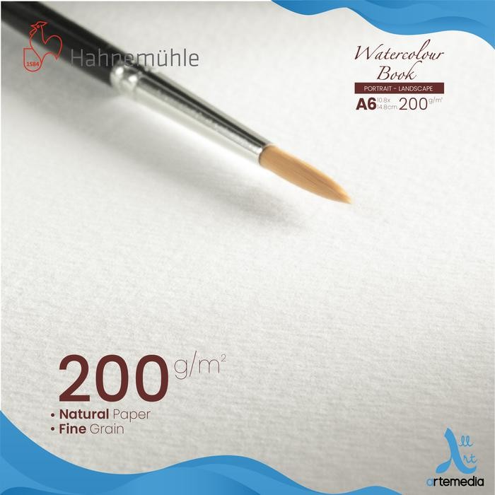 

Kertas Cat Air Hahnemuhle A6 Watercolor Paper Sketchbook