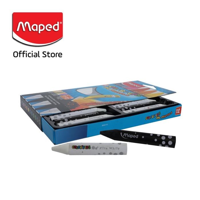 

Maped Crayon Oil Pastel Black & White