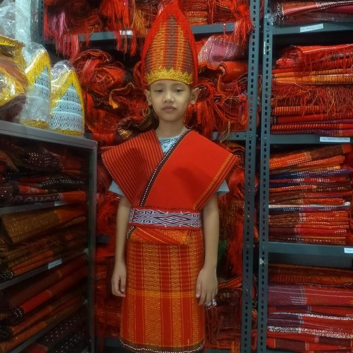 PAKET LENGKAP ULOS RAGIHOTANG MENARI ANAK - SELENDANG ANAK