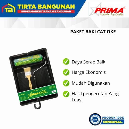 PRIMA BAKI CAT OKE SET / BAK CAT / ROLL / KUAS CAT SET