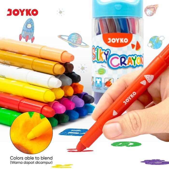 

JOYKO Silky Crayon Krayon Halus SLC-B Warna Colors