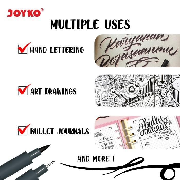 

Drawing Pen Pena Gambar Joyko DP-298S 1 Set 6 Pcs