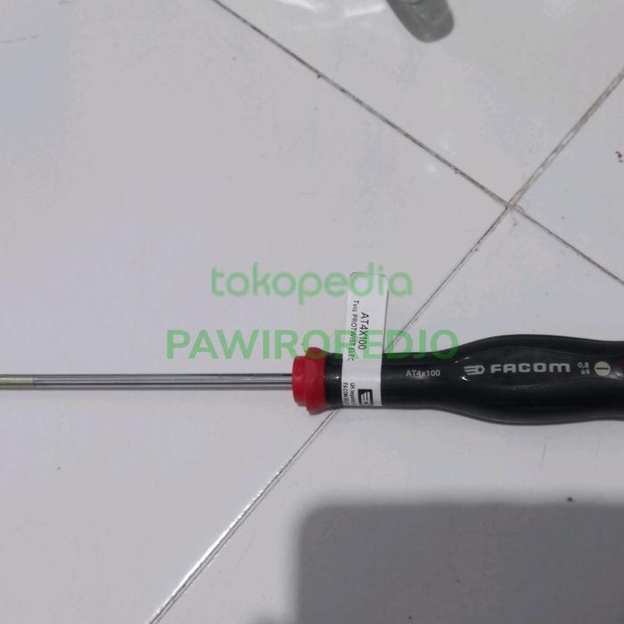 Ready Stock Facom Flat Screwdriver At 4X100 (Obeng Min Facom 4X100)