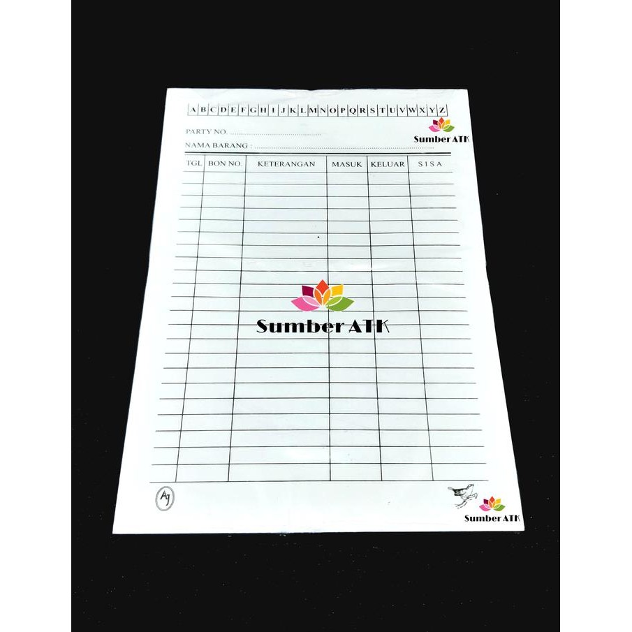 

TUMI Kartu Stock Barang A5