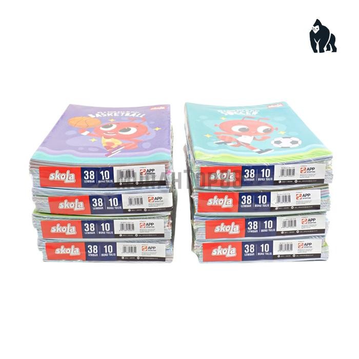 

TUMI Buku Tulis Skola 38 Lembar Murah / Buku Sekolah Anak Bergaris Karakter Sidu Sinar