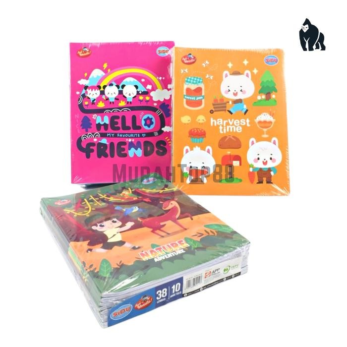 

TUMI Buku Tulis Sidu 38 Lembar / Buku Sekolah Anak Karakter Sinar Dunia [Per Pack Isi 10