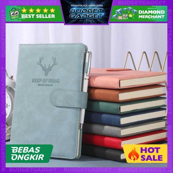 

TUMI Toddi Buku Jurnal Hardcover Notebook Diary A5 360 Halaman Grid Cocok Untuk Gift