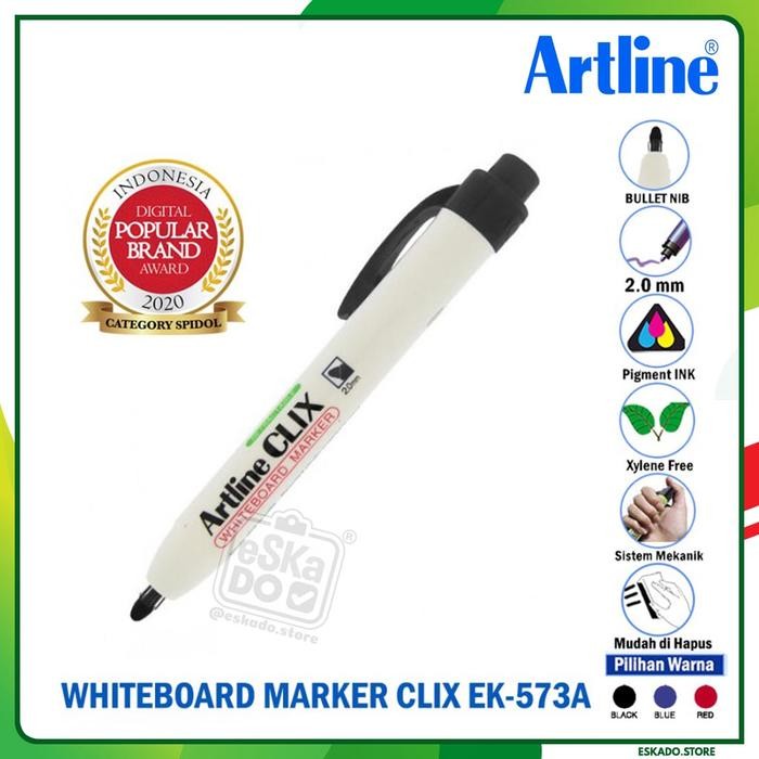 

I77W Artline Spidol Whiteboard Marker Clix Ek-573A
