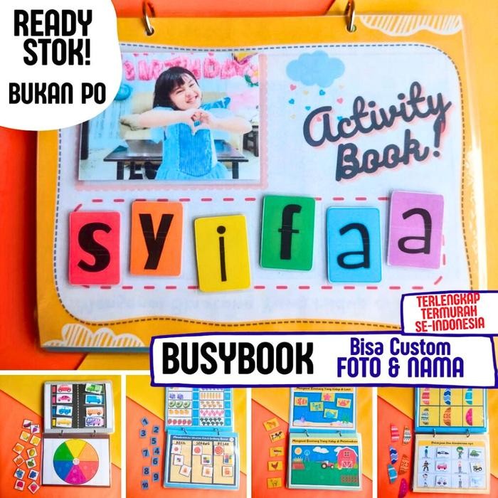 

Binder Book Anak Quite Book Activity Menempel Busy Book 20 Hal