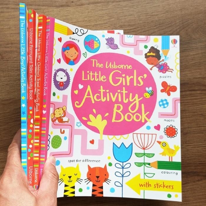 

Usborne Activity Little Childrens Book - Buku Edukasi Anak Aktivitas Kids ted English Book