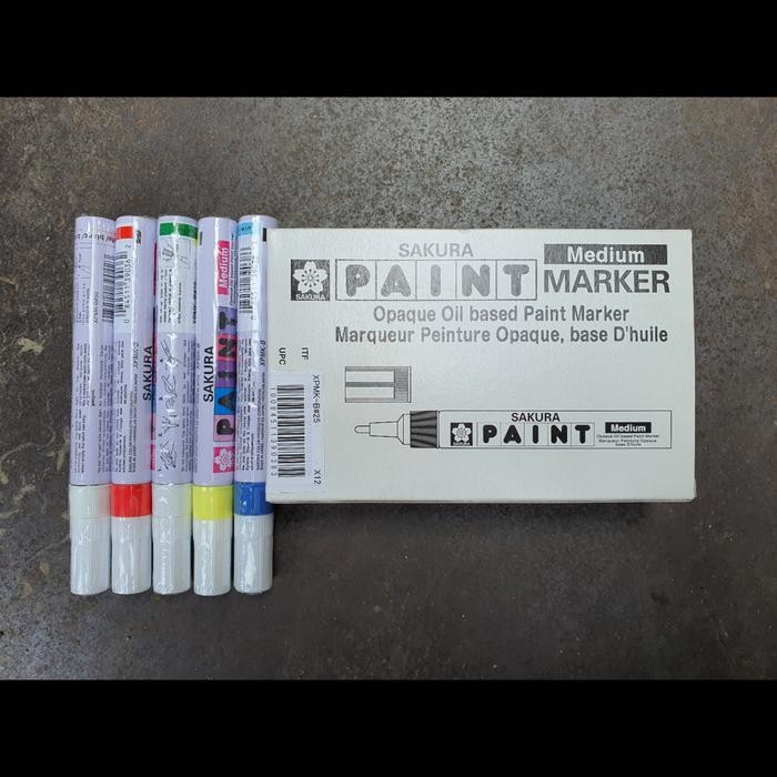 

I77W Sakura Paint Marker Spidol Kocok Permanen Opaque Oil Base Japan Satuan