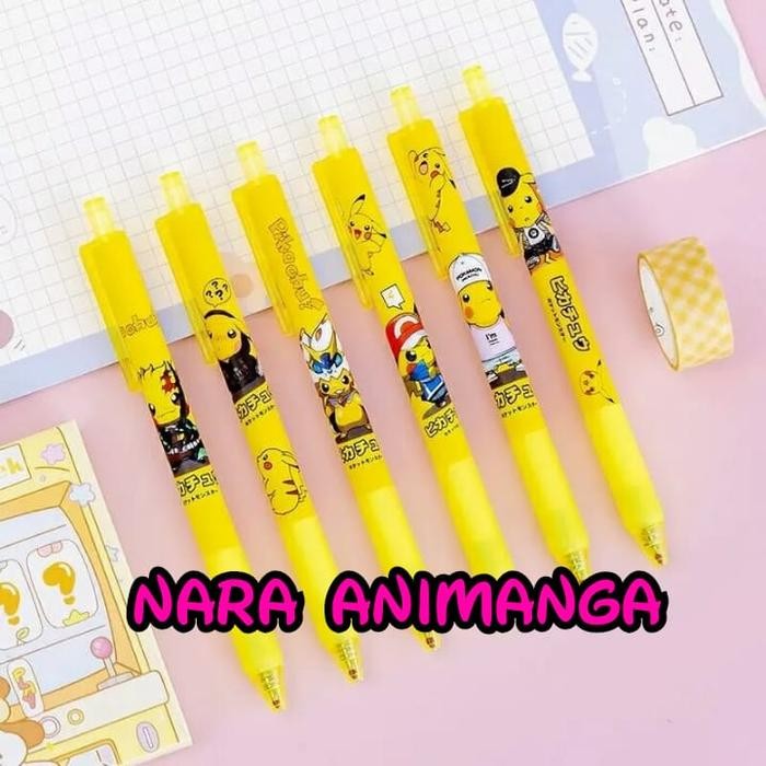 

X689 Nara Animanga Pulpen Karakter Anime Pokemon 6 Pcs