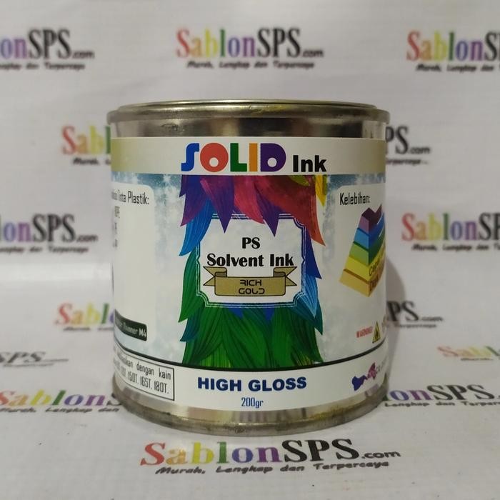 

X689 Tinta Sablon Plastik 200Gr Rich Gold Hdpe Pe Pp Basis Minyak