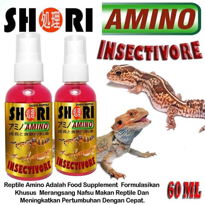 SHORI AMINO INSECTIVORE VITAMIN OBAT PENAMBAH NAFSU MAKAN GECKO BD BEARDED DRAGON SALVA VARANUS