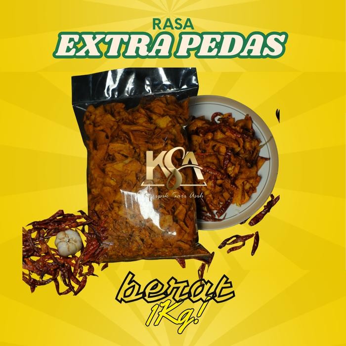 

Sale!! 1Kg Keripik Kriwil Pedas Level 10 Extra Pedas Daun Jeruk Food Snacks Cemilan Kering Kerupuk