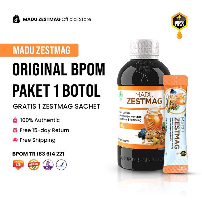 

[FLASH SALE] Madu Zestmag (1 Botol) - Membantu Meringankan Maag BPOM Halal MUI