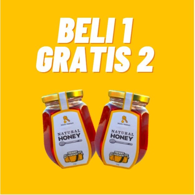 

MADU HELWA 720 GRAM FREE 385 GRAM PLUS SENDOK KAYU MADU ASLI